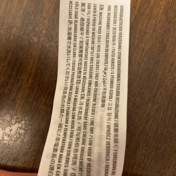 Abercrombie Striped Orange and White Button-Up Tie-Front Dress Size Medium - Picture 7 of 11